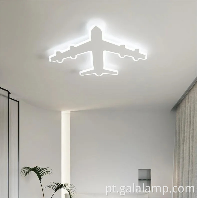 Lâmpada de teto LED criativo para meninos da decoração do quarto